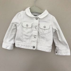 Baby gap white jean jacket